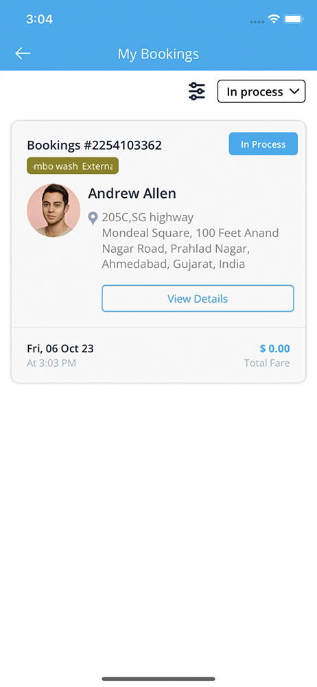Booking Details