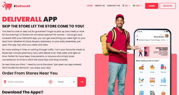 DeliverAll Website