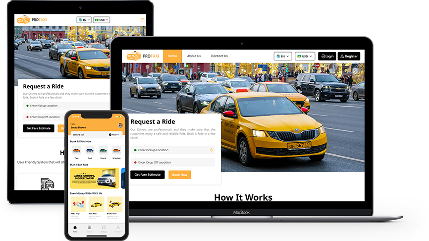 taxi app demo
