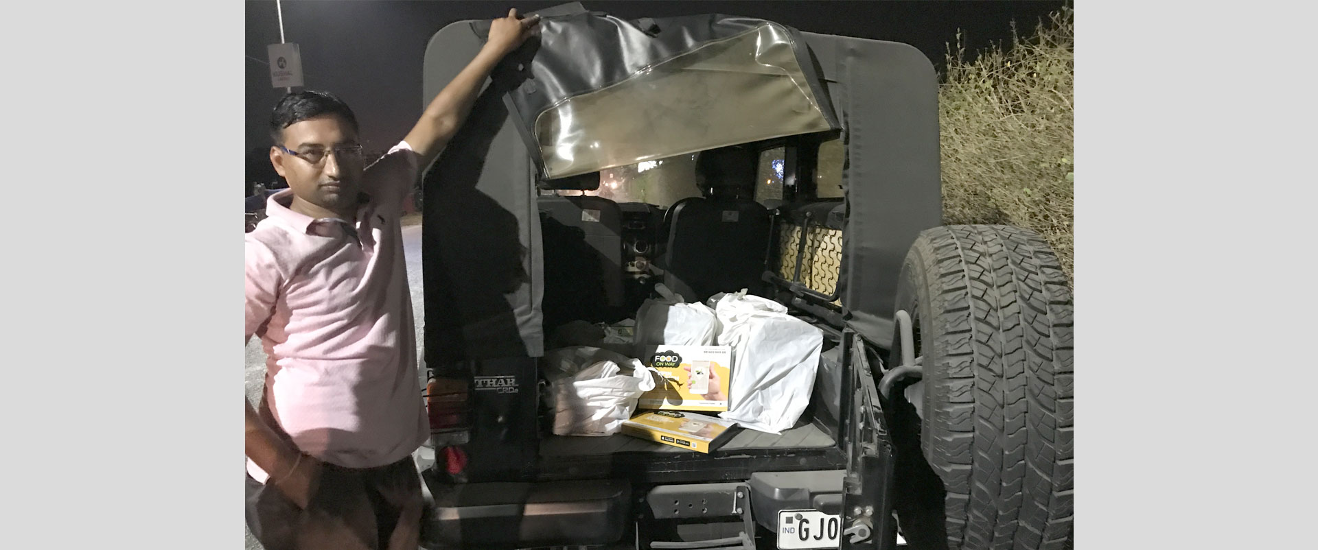 SuperApps Distributed Food Packets to homeless