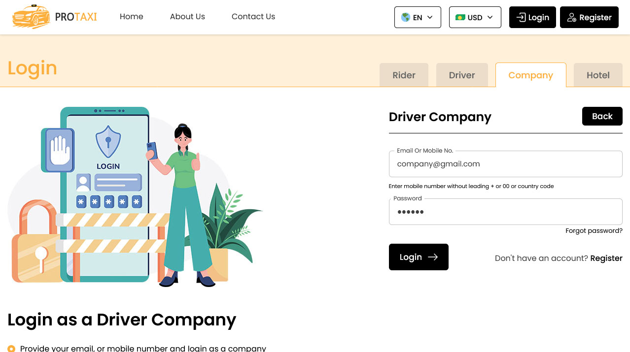 Company Login Company Login