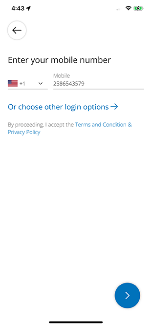 driver app login