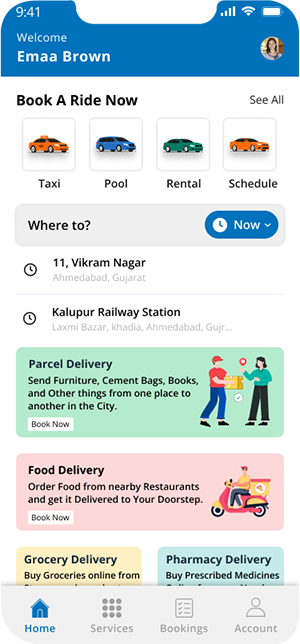 user booking (Taxi)