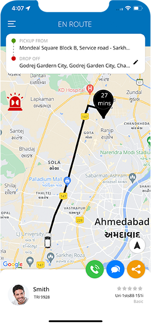 Enroute map