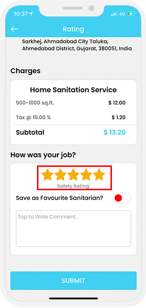 user and provider manage their wallet