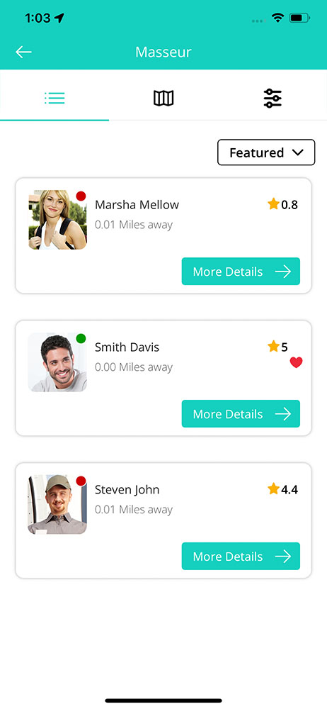 user profile setting