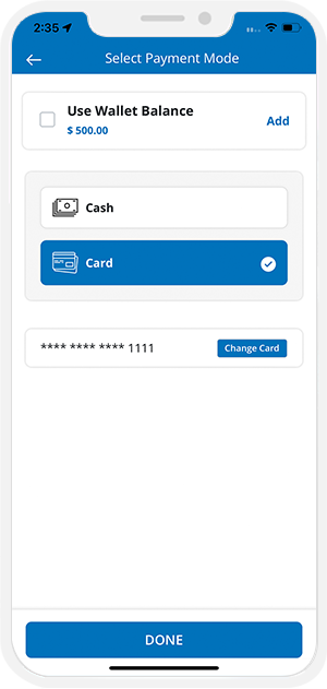 use choose payment method