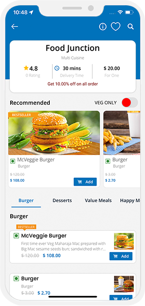 user order dashboard