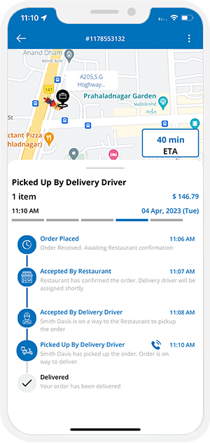 user see the status of the driver
