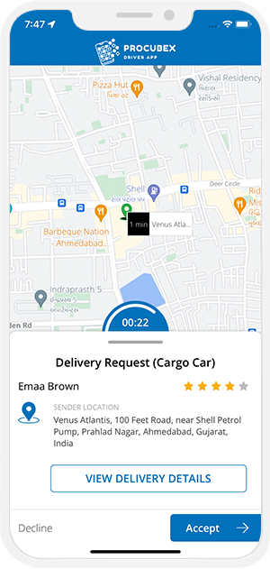 Provider accept or decline request Provider accept or decline request