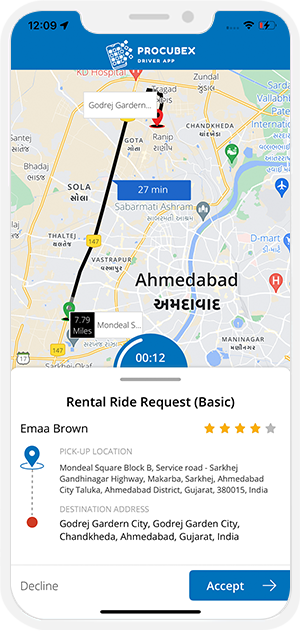 rental ride requests basic