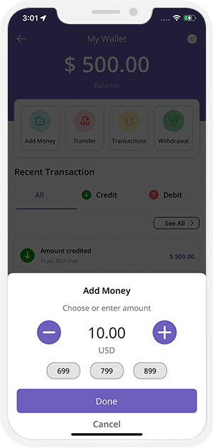 wallet balance
