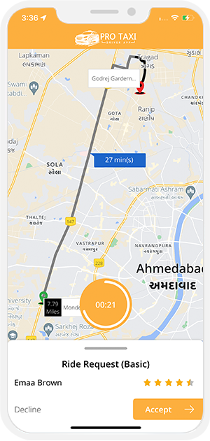 drivers receive rider request