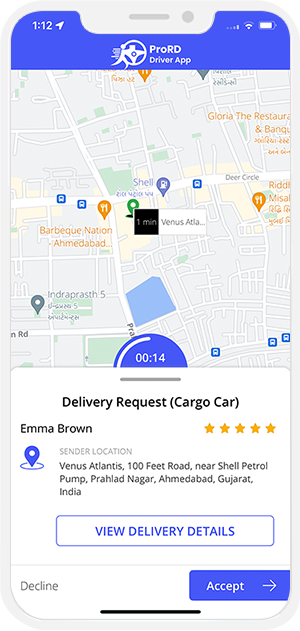 Provider accept or decline request Provider accept or decline request