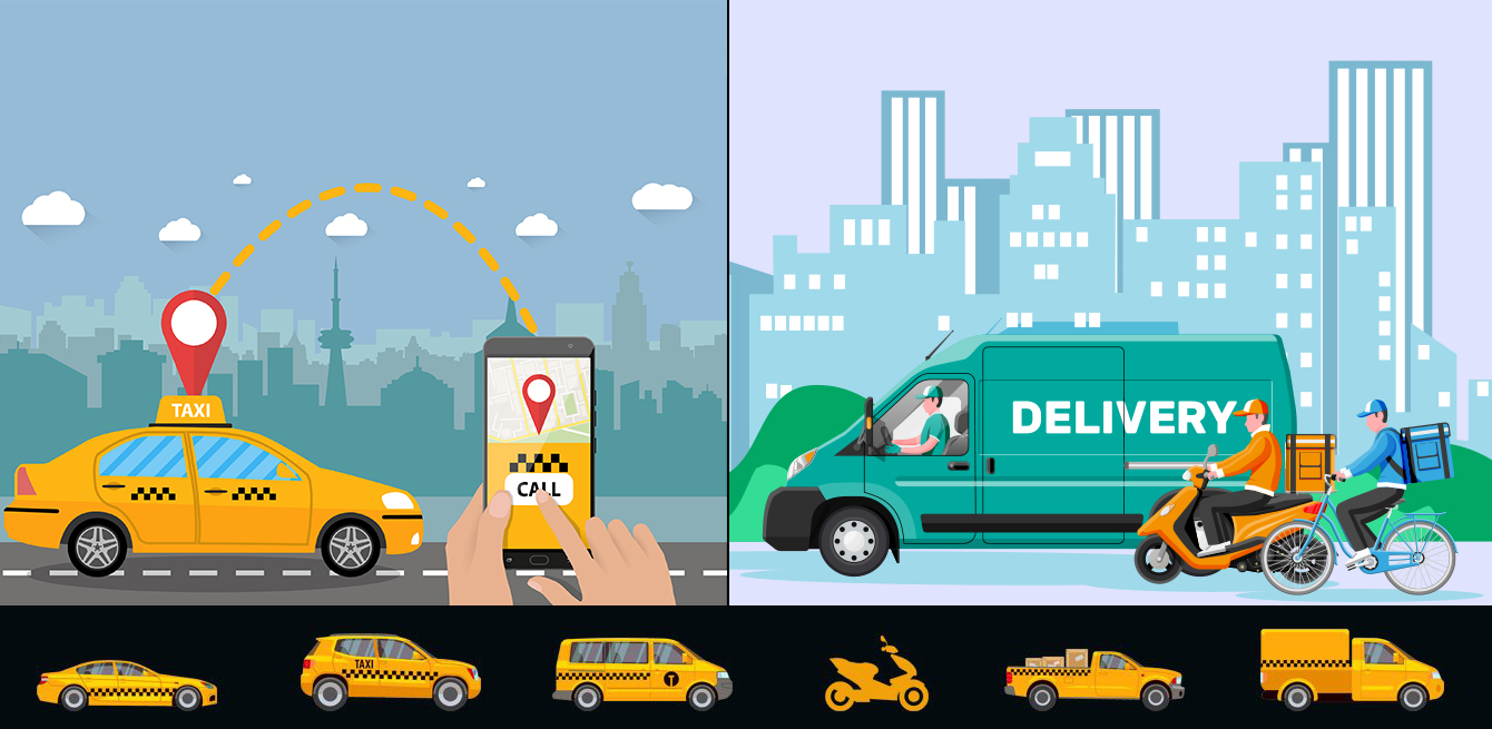 Uber like Delivery And Taxi app solution