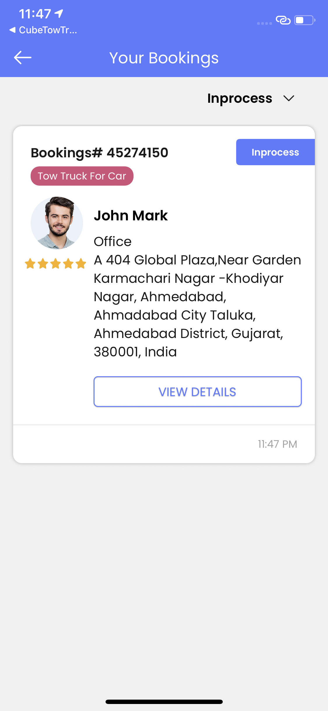 Booking Details