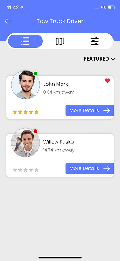 user profile setting