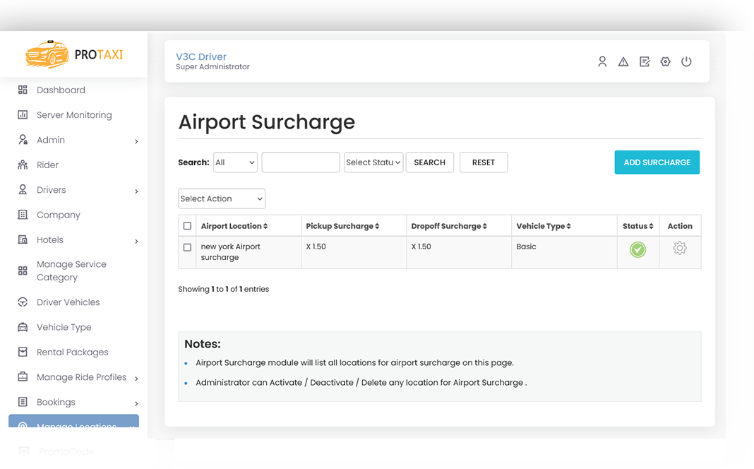 Airport Surcharge Airport Surcharge