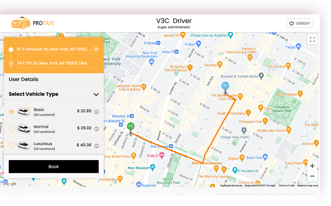 Manual Taxi Dispatch Manual Taxi Dispatch Screen