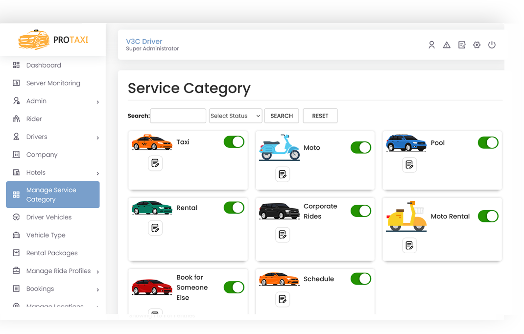 Company Management Company Management Screen