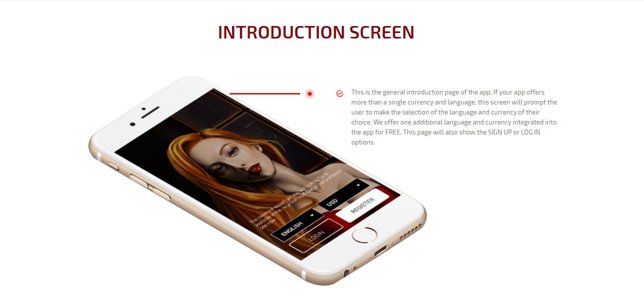 app introduction screen