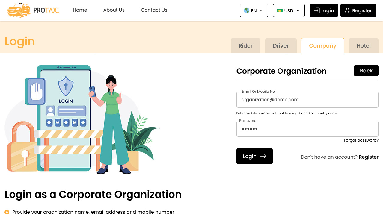 Organization Login Organization Login